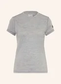 Koszulki sportowe damskie - Super.Natural Koszulka Funkcyjna sierra140 Z Wełną Merino grau - miniaturka - grafika 1