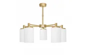 Lampy sufitowe - Pięcioramienny złoty nowoczesny żyrandol KR-S5 - miniaturka - grafika 1
