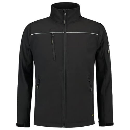 Tricorp 402016 Workwear Excellent Kids kurtka softshellowa, 100% poliester + membrana PU, 340 g/m², czarna, rozmiar 140