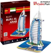 Puzzle - Cubicfun Budynek Buraj Al. Arabia Puzzle 3D 01037 - miniaturka - grafika 1