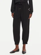 Spodnie damskie - Liu Jo Sport Spodnie materiałowe TA5138 TS923 Czarny Regular Fit - miniaturka - grafika 1