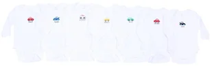 7x białe body długi rękaw EARLY DAYS PRIMARK 0-3 m 62 cm - Body dla niemowląt - miniaturka - grafika 1