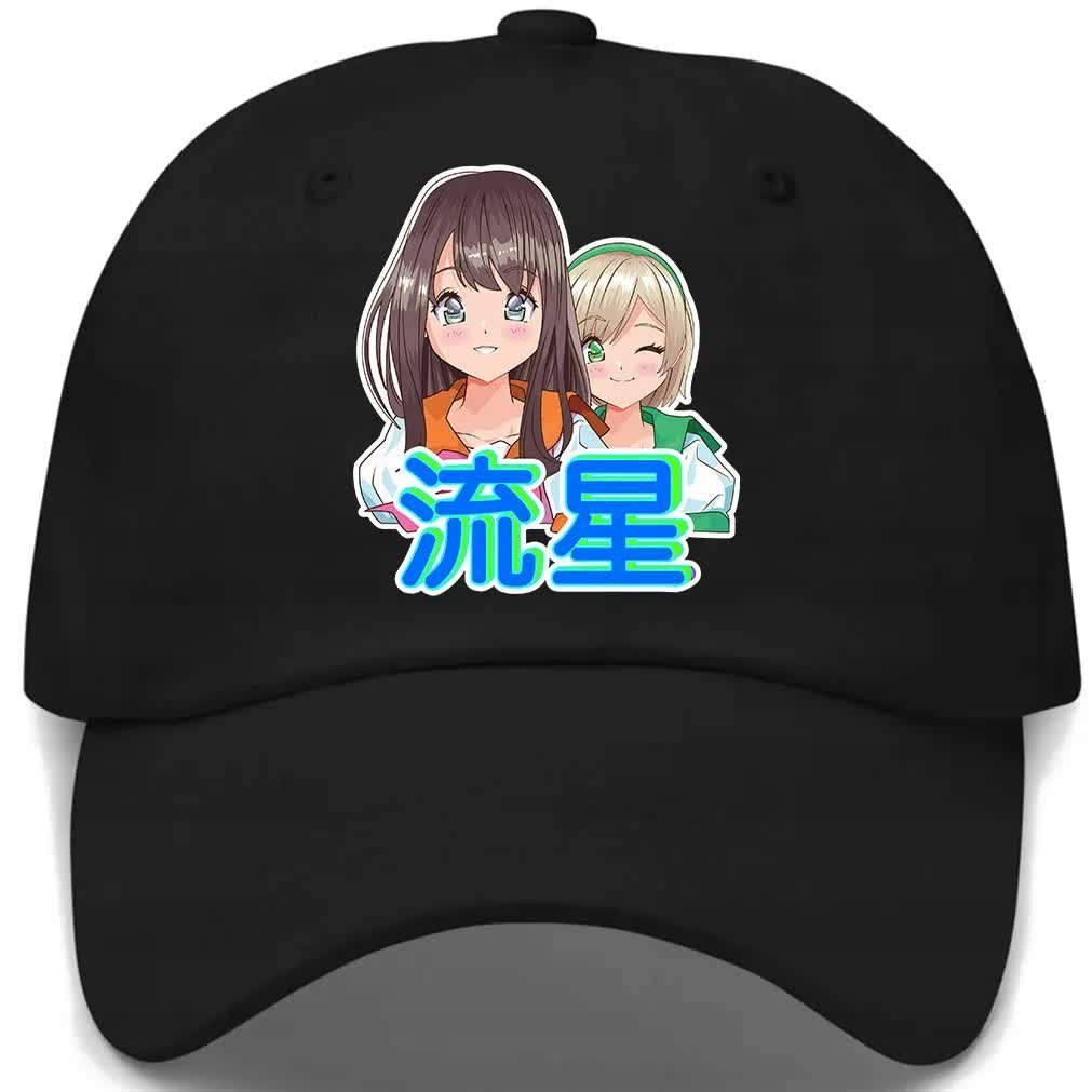 Czapka Z Daszkiem Dziecięca HAPPY ANIME GIRLS Czarny Na Lato Różne Wzory
