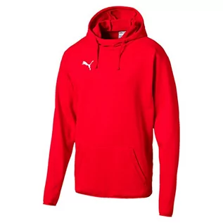 Bluzy męskie - Puma męska ligi casuals bluza z kapturem Hoodie, czerwony, m 655307 01 - grafika 1