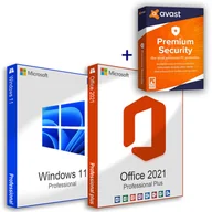 Systemy operacyjne - Microsoft Windows 11 Pro (OEM) + Office 2021 Professional Plus (Aktywacja online) + Avast Premium Security (1 urządzenie / 1 rok) - miniaturka - grafika 1