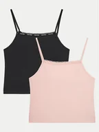 Koszulki i topy damskie - Calvin Klein Underwear Komplet 2 topów G80G800720 Kolorowy Slim Fit - miniaturka - grafika 1