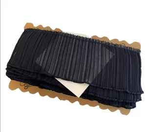 Import Taśma elastyczna plisowana żorżeta 8 cm ( 1 mb ) Granatowa 6A6C-51427_20210526110456 - Pasmanteria - miniaturka - grafika 1