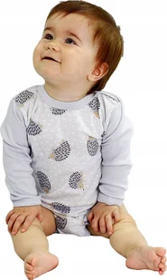 Body długi rękaw JEŻE r 98 KLEKLE - Body dla niemowląt - miniaturka - grafika 1