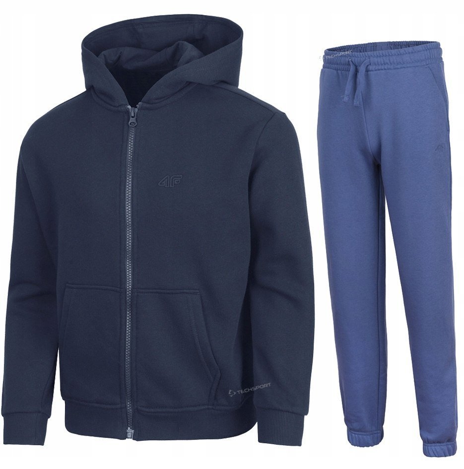 4F OCIEPLANY CHĹOPIÄCY DRES KOMPLET BLUZA ROZPINANA SPODNIE / rozm 164