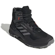 Buty trekkingowe męskie - Męskie buty turystyczne Adidas Terrex Swift R3 Mid GTX Rozmiar butów (UE): 46 2/3 / Kolor: czarny/szary - miniaturka - grafika 1