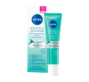 Nivea, Peeling Złuszczający, Derma Skin Clear, 40 ml - Peelingi i scruby do twarzy - miniaturka - grafika 1