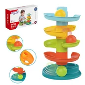 Zabawki zręcznościowe - WOOPIE Kulodrom Tor Kulkowy Zestaw Spirala + 3 Kulki - miniaturka - grafika 1