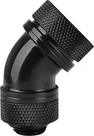 Chłodzenie wodne - Thermaltake Złączka kątowa 45° PETG Pacific 1/4" x 16mm Czarna CL-W096-CA00BL-A - miniaturka - grafika 1