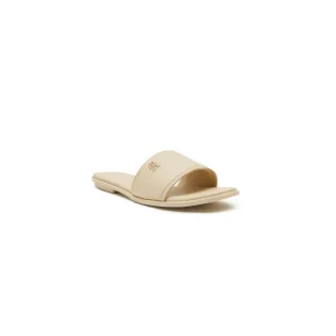 Tommy Hilfiger Skórzane klapki POP MULE - Klapki i japonki damskie - miniaturka - grafika 1