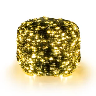 Lampki choinkowe LED z drutu miedzianego 120 m 1200 diod LED z 8 trybami świecenia Łańcuch świetlny z drutu wtykowego IP44 wodoodporny Łańcuch lampek choinkowych do dekoracji wnętrz i na zewnątrz, ciepła biel CEEDIR - Oświetlenie świąteczne - miniaturka - grafika 1