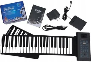 Pan i Pani Gadżet Rolowane elektroniczne pianino 61 klawiszy - Instrumenty klawiszowe - miniaturka - grafika 1