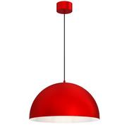 Lampy sufitowe - Luminex Sngle 3005 lampa wisząca zwis 1x60W E27 czerwona/biała - miniaturka - grafika 1