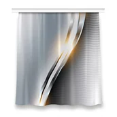 Zasłony - Gotowa zasłona z grafiką 150x160 Przejście srebrne, Fabricsy - miniaturka - grafika 1