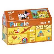 Puzzle - Apli Kids Puzzle w kartonowym domku Kids - Na wsi 3+ - miniaturka - grafika 1