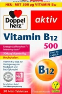 Witaminy i minerały - Witamina B12 500 g, Doppelherz, 30 mini tabletek - miniaturka - grafika 1
