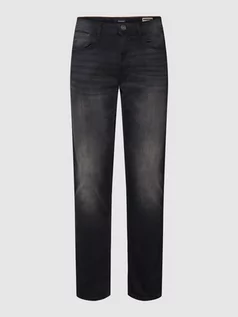 Spodnie męskie - Jeansy o kroju slim fit z naszywką z logo model ‘Jet’ - grafika 1