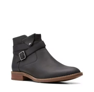 Camzin Dime [black leather] - rozmiar 37 - Botki damskie - miniaturka - grafika 1