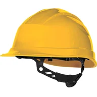 Akcesoria BHP - DELTA PLUS QUARTZ UP III HEŁM OCHRONNY Z POLIPROPYLENU, Z REGULACJĄ ROTOR®, +50°C/-30°C*, MM*, 440 VAC, IZOLACJA ELEKTRYCZNA (EN50365); ŻÓŁTY - miniaturka - grafika 1