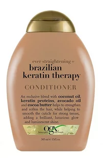 Organix Cosmetix Brazylijska Keratyna odżywka wygładzająca z brazylijską keratyną 385ml - Odżywki do włosów - miniaturka - grafika 1