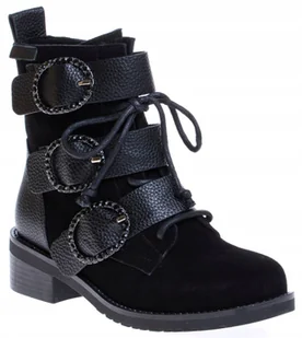 Big Star EE274550 - Wysokie Botki Damskie, Skóra Naturalna, Czarne r40 - Botki damskie Big Star EE274550 - Wysokie Botki Damskie, Skóra Naturalna, Czarne r40 - Botki damskie - miniaturka - grafika 1