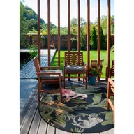 Dywany zewnętrzne - MULTI-DECOR  zewnętrzny/wewnętrzny Jungle Flaming okrągły śr.135 cm - miniaturka - grafika 1