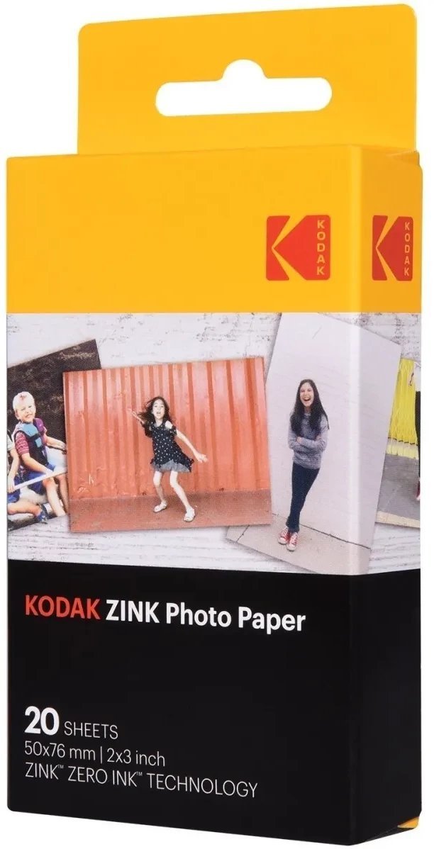 Kodak ZINK 2x3'' 50x76 mm 20 Sheets Photo Paper