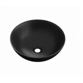 Umywalki - EXCELLENT CEAC.6401.400.BLM Luqa Umywalka nablatowa CZARNY MAT - miniaturka - grafika 1