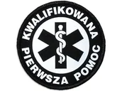 Odzież robocza - Emblemat Odblaskowy Kwalifikowana Pierwsza Pomoc Na Rzepie 8,5 Cm - miniaturka - grafika 1