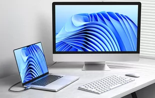 Adapter HDMI żeński - Display Port męski Vention HFMH0 8K (niebieski) - Adaptery i przejściówki - miniaturka - grafika 4