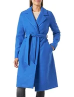 Płaszcze damskie - Bestseller A/S Damski płaszcz VMFORTUNEAYA SS23 Long Coat NOOS, Beaucoup Blue/Detail:SOLID, M, Beaucoup Blue/Detail:SOLID, M - miniaturka - grafika 1