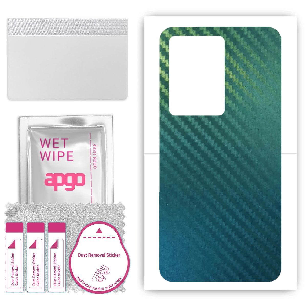 Folia naklejka skórka strukturalna na TYŁ do Realme Narzo N61 - Carbon Kameleon CAKA1 - apgo SKINS