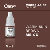 Pozostałe akcesoria kosmetyczne - Pigment do microbladingu brwi Bioevolution Qline Pro Microblading Warm Skin Brown MB 06 5ml - miniaturka - grafika 1