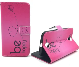 Etui na telefon komórkowy Apple iPhone 5 / 5s Be Happy Pink - Etui i futerały do telefonów - miniaturka - grafika 1