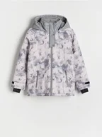 Kurtki i płaszcze dla dziewczynek - Reserved - Wodoodporna ocieplana kurtka z kapturem - wielobarwny - miniaturka - grafika 1
