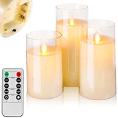 Świece - Świeca LED Heckermann 16400 3szt - miniaturka - grafika 1