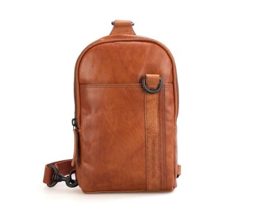 Spikes & Sparrow Skórzana torba do przenoszenia Miami, Brandy, Brandy, Rozmiar uniwersalny, casual