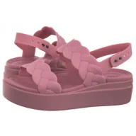 Sandały damskie - Sandały Brooklyn Woven Upper Lw Rosette 209977-6XX (CR383-c) Crocs - miniaturka - grafika 1
