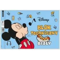 Blok techniczny biały A4/10K Mickey Mouse - Szkolne artykuły papiernicze - miniaturka - grafika 1