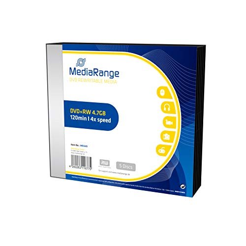 MediaRange DVD+RW 4x SC 4.7GB MediaR 5uk - MR449