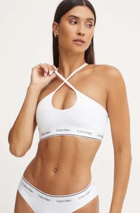 Calvin Klein biustonosz kąpielowy kolor biały miękka miseczka - Stroje kąpielowe - miniaturka - grafika 1