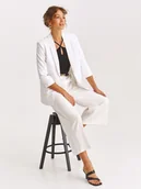 Marynarki i żakiety damskie - żakiet damski biały - SZK0728BI żakiet - TOP SECRET - Odzieżowy sklep internetowy TOP SECRET - miniaturka - grafika 1