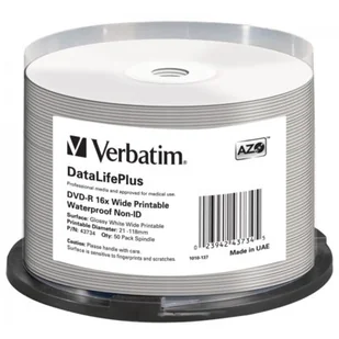 Verbatim Dysk DVD-R 16x 4,7GBSpin50 NAD WATPR43734 - Nośniki danych - miniaturka - grafika 1