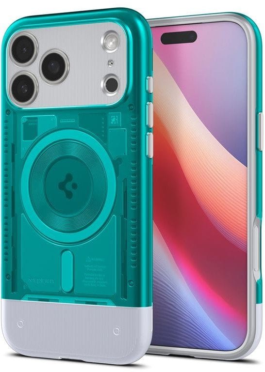 Spigen Classic C1 MagSafe, bondi blue - iPhone 17 Pro
