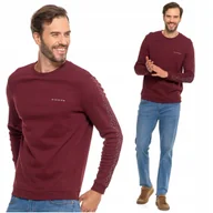 Koszulki męskie - KOSZULKA MĘSKA Na Długi Rękaw Longsleeve Gładka Bawełniana MORAJ 3XL - miniaturka - grafika 1