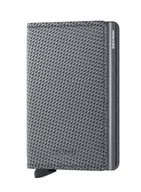 Portfele - Mały portfel RFID Secrid Slimwallet Carbon - cool grey - miniaturka - grafika 1